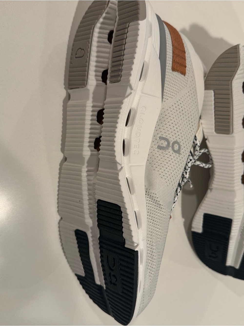 On Running mens Cloudnova 2 White Sneakers with Tan Accents - Picture 5 of 5